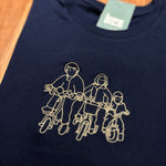 t-shirt met lijntekening