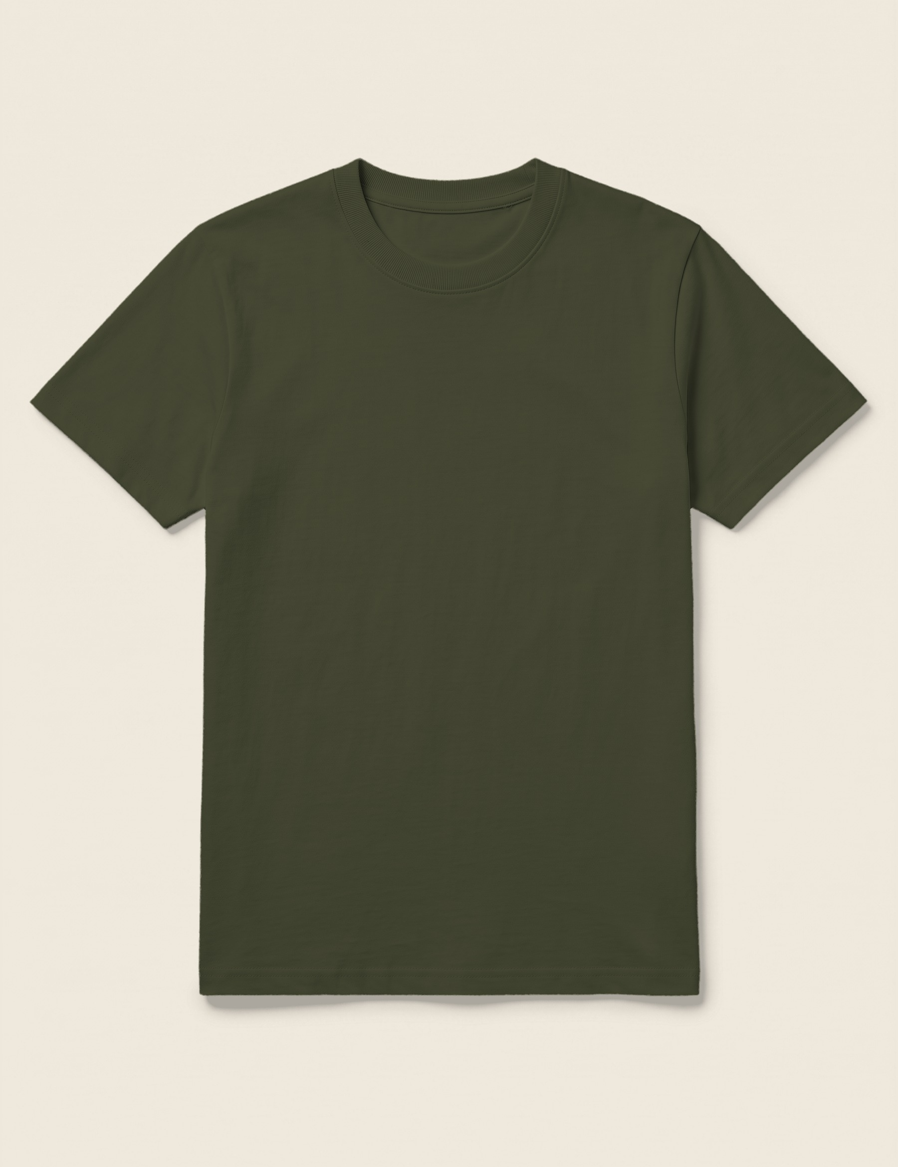 T-shirt in de kleur Kaki, te personaliseren met borduring door Tice Nits