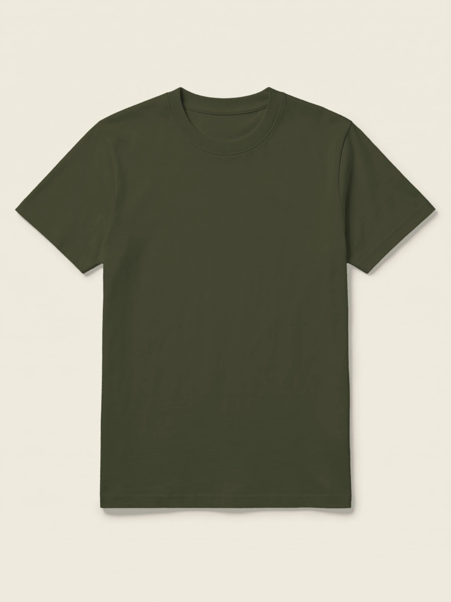 T-shirt in de kleur Kaki, te personaliseren met borduring door Tice Nits