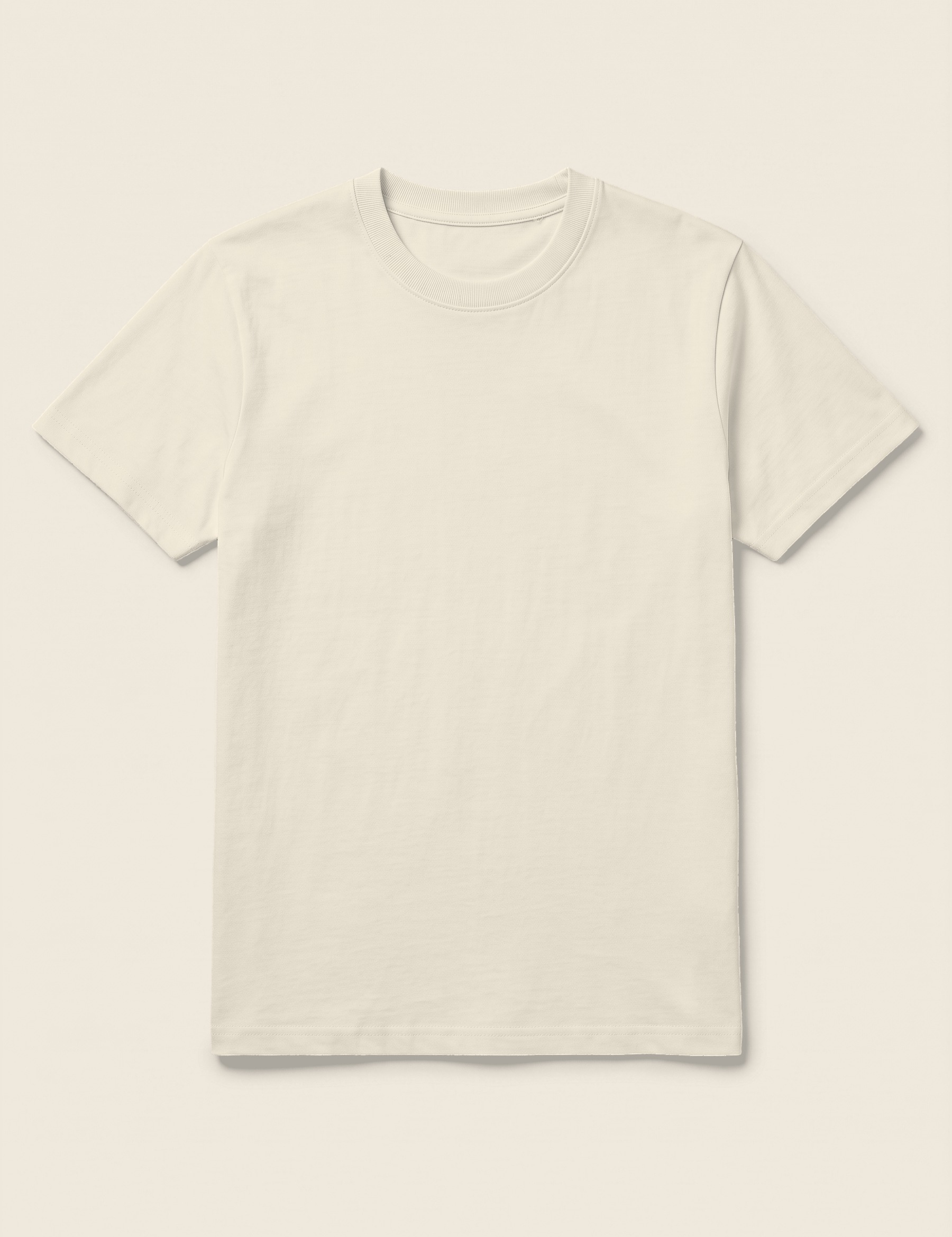 T-shirt in de kleur Naturel, te personaliseren met borduring door Tice Nits