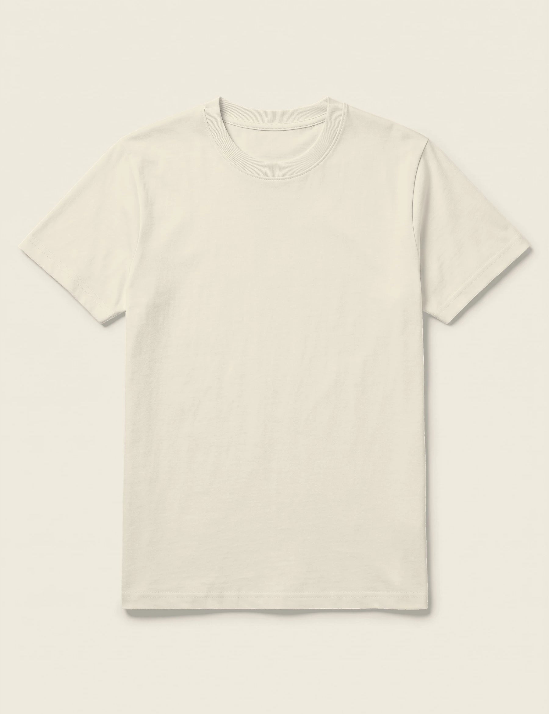 T-shirt in de kleur Naturel, te personaliseren met borduring door Tice Nits