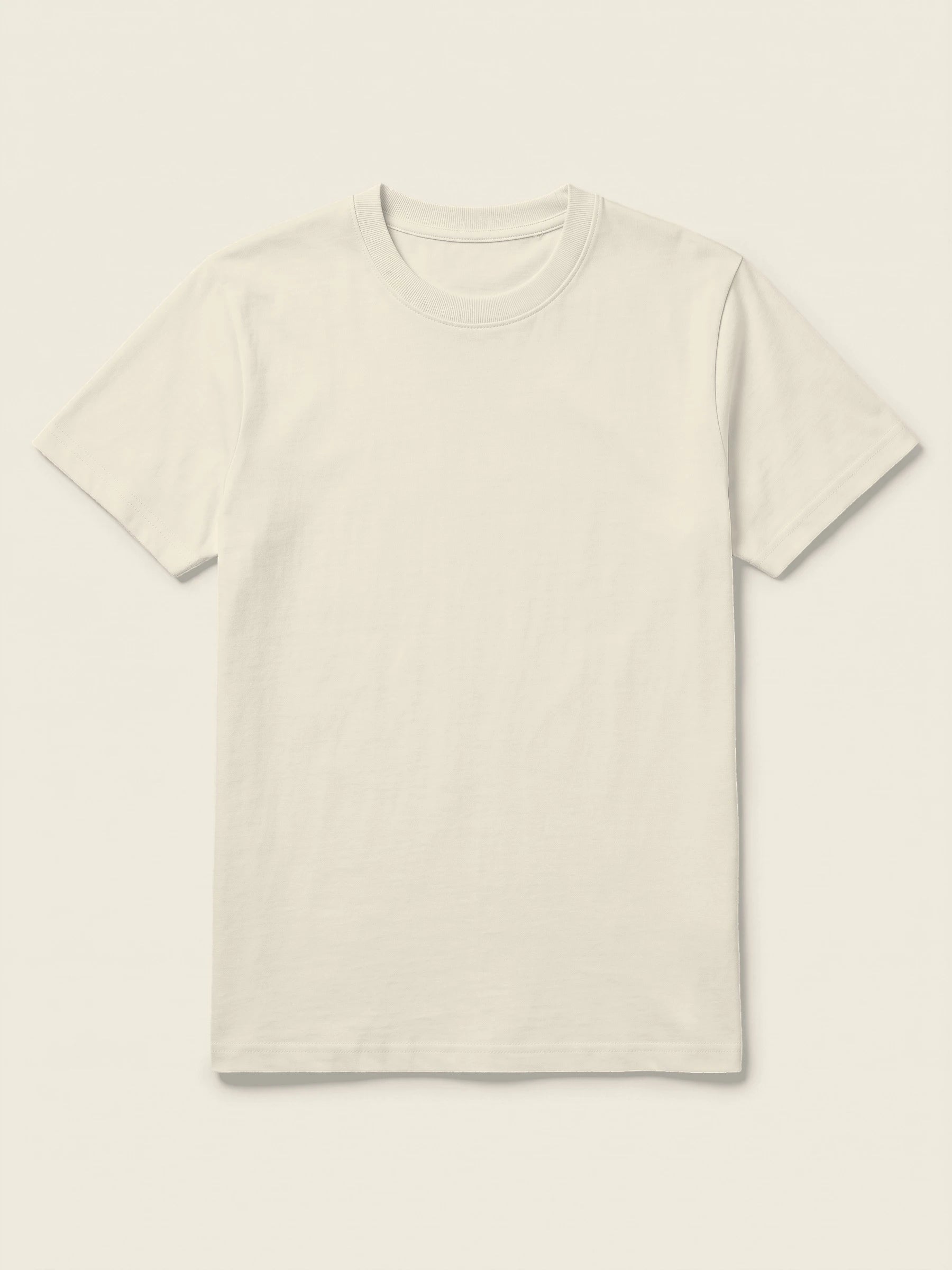 T-shirt in de kleur Naturel, te personaliseren met borduring door Tice Nits