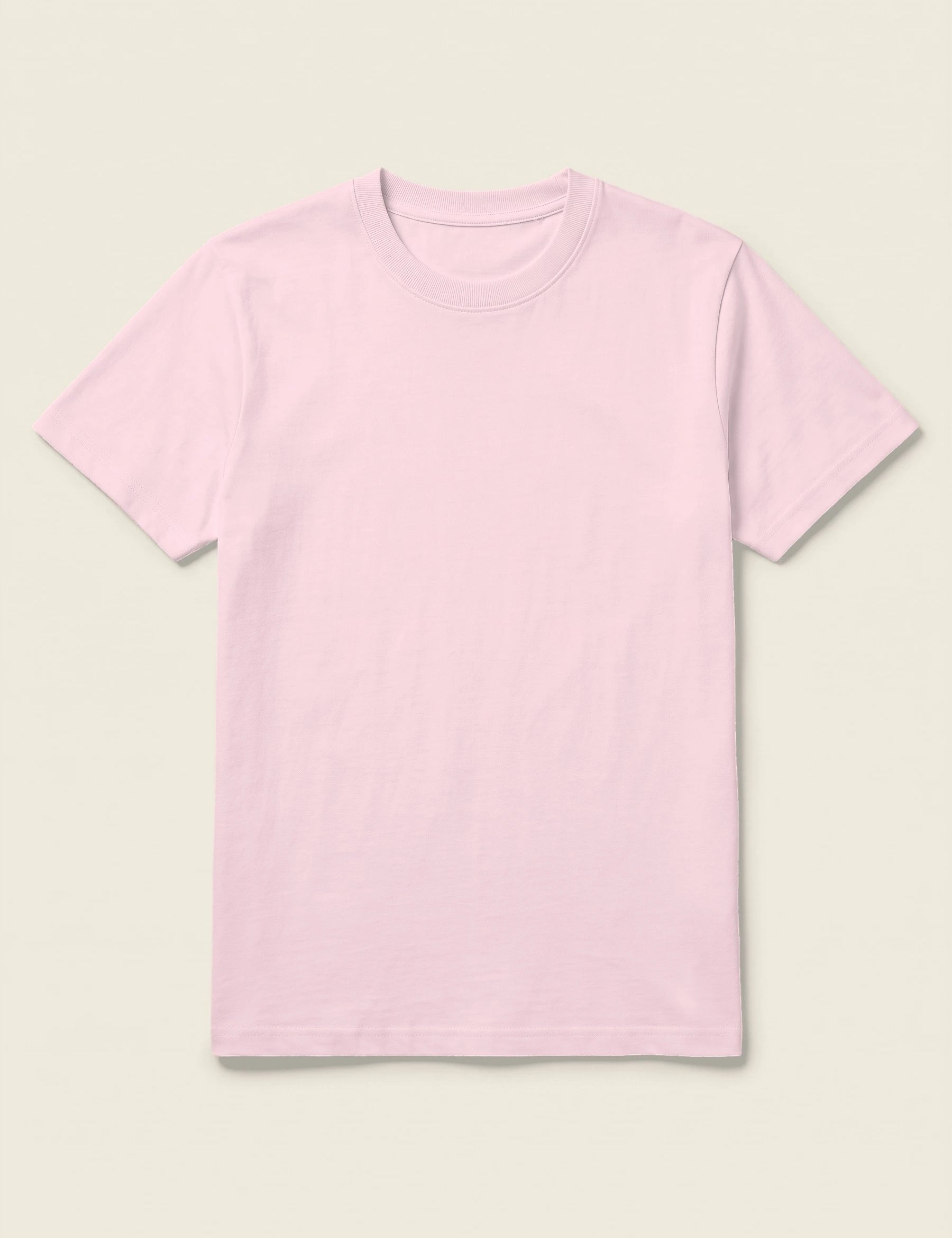 T-shirt in de kleur Zacht roze, te personaliseren met borduring door Tice Nits