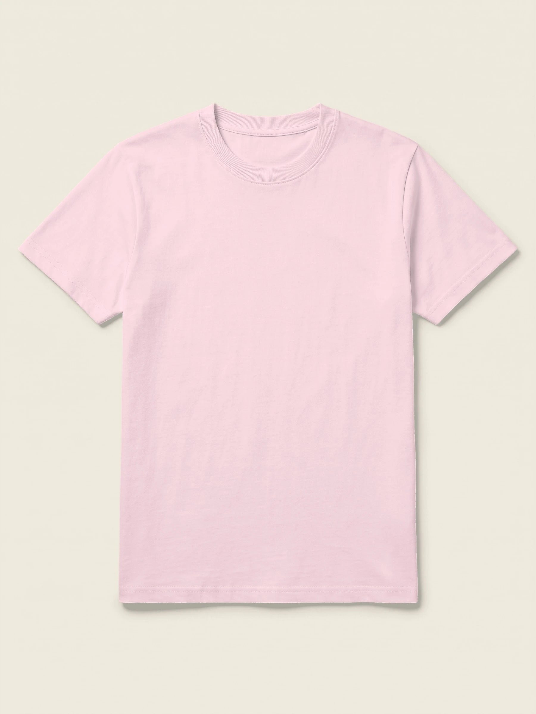 T-shirt in de kleur Zacht roze, te personaliseren met borduring door Tice Nits