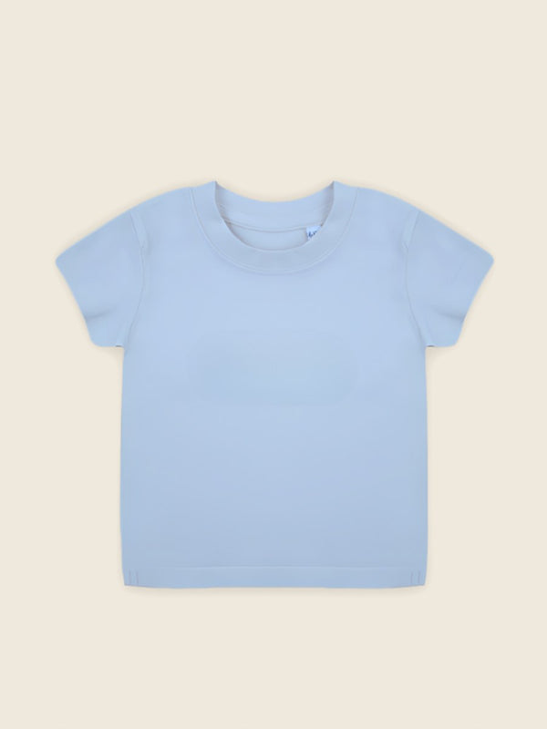 Baby T-shirt met eigen handschrift, in de kleur Blauw