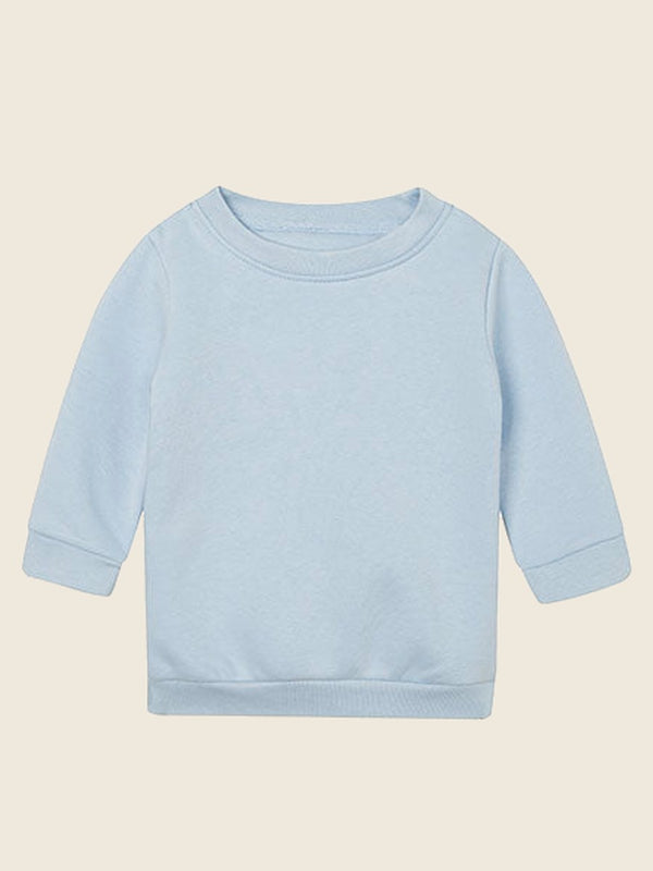 Baby sweater met lijntekening, in de kleur Lichtblauw