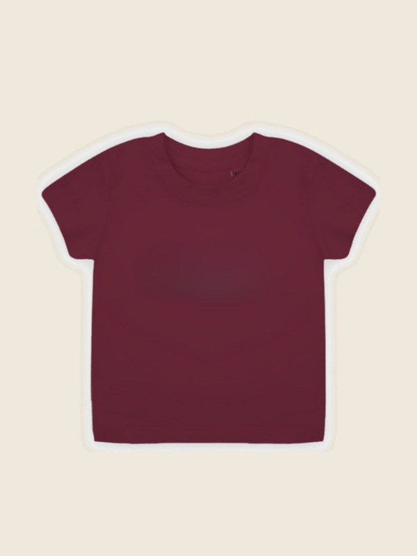 Baby T-shirt, in de kleur Bordeaux