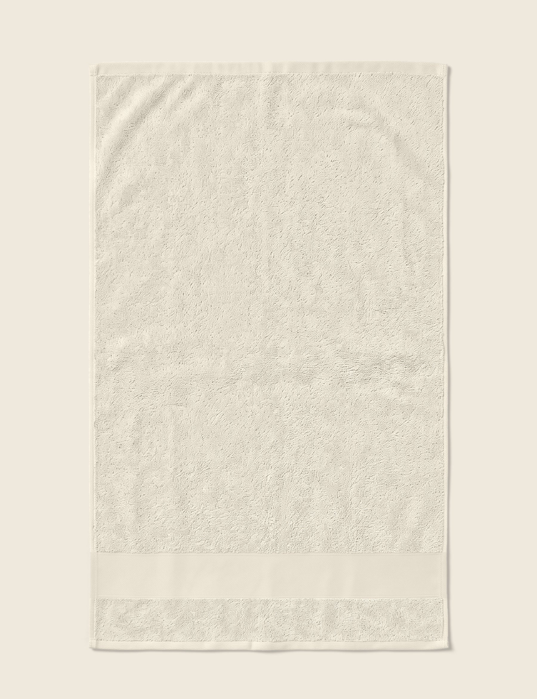 Naturel handdoek, plat, zonder borduring