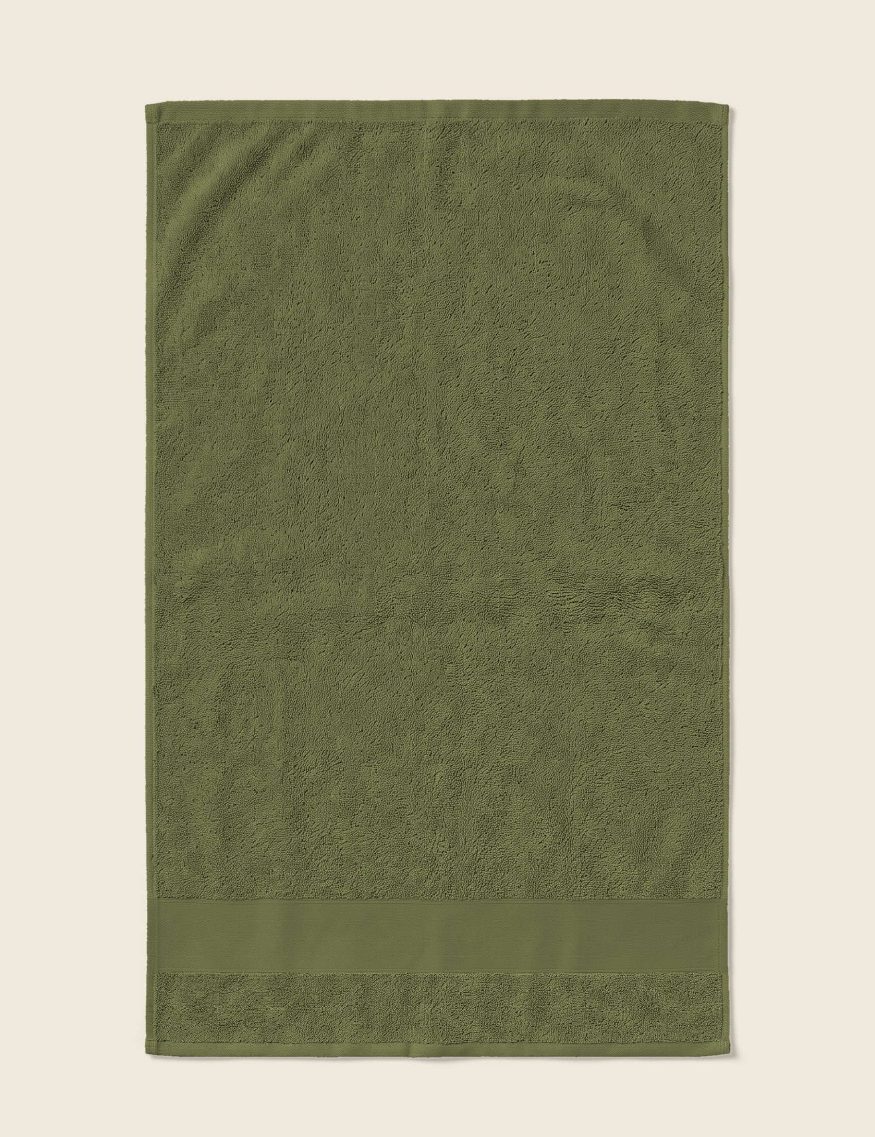 Handdoek in de kleur Olijfgroen | Tice Nits