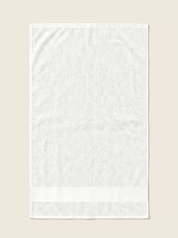 Wit handdoek, plat, zonder borduring