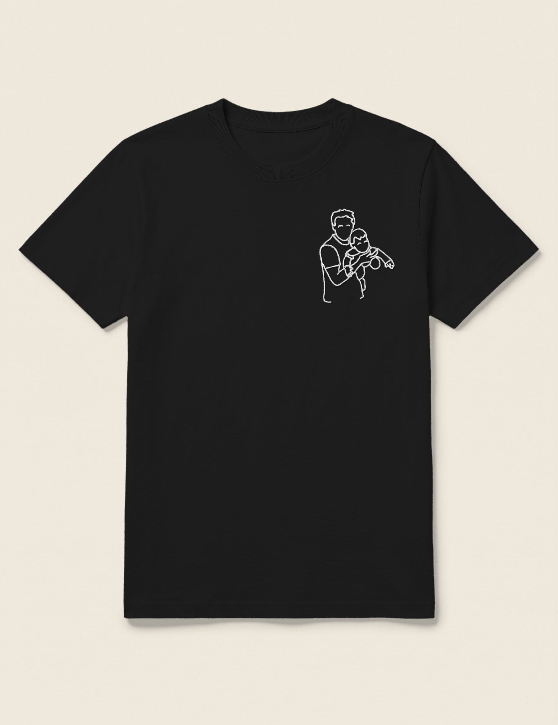 Vaderdag t-shirt met lijntekening - Tice Nits