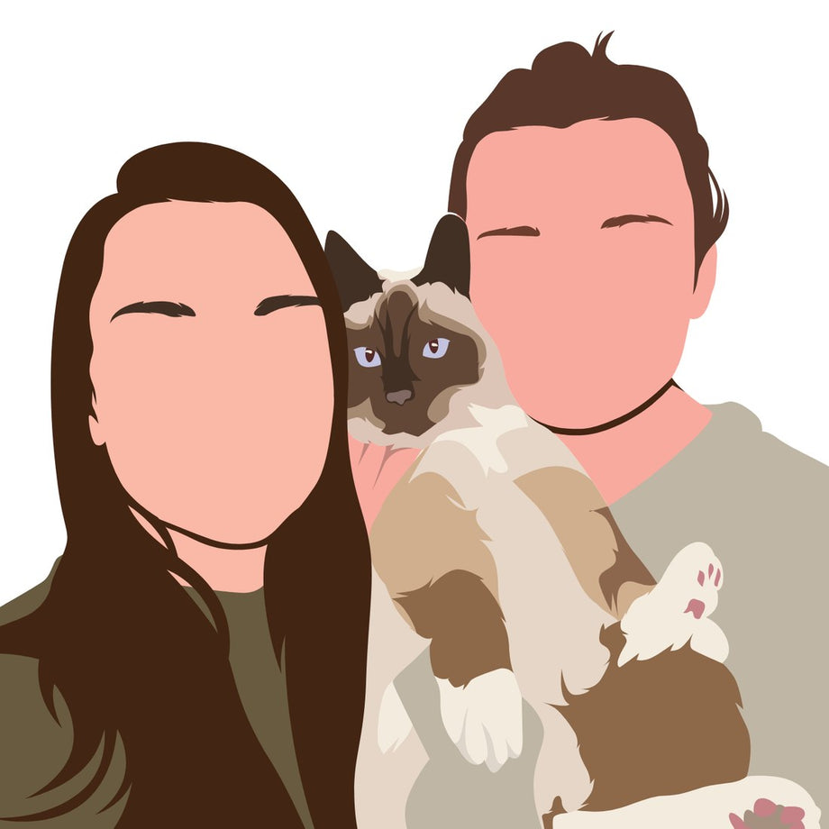 Ingekleurde tekening van dezelfde foto, gemaakt door Tice Nits