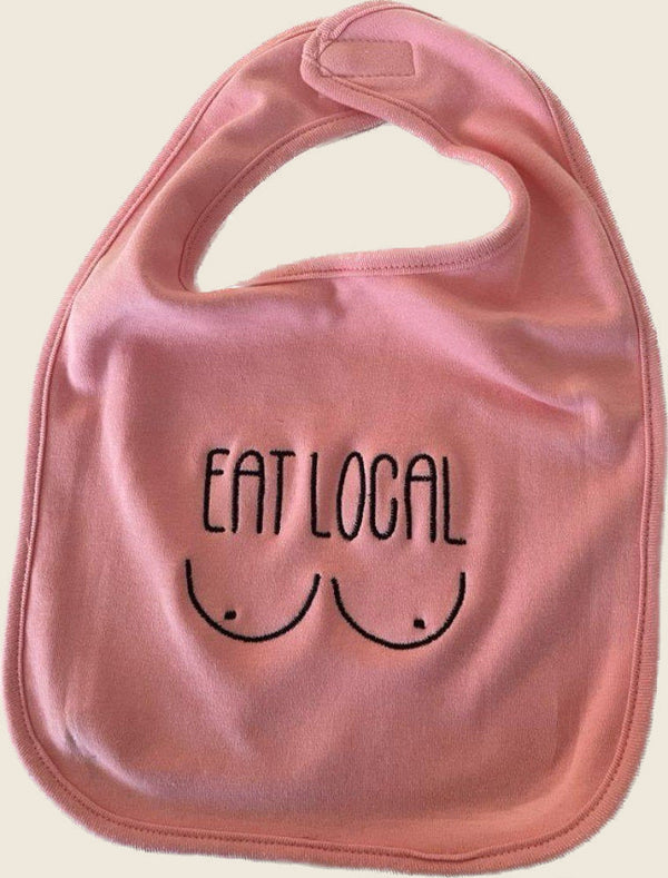 Roze slabbetje EAT LOCAL