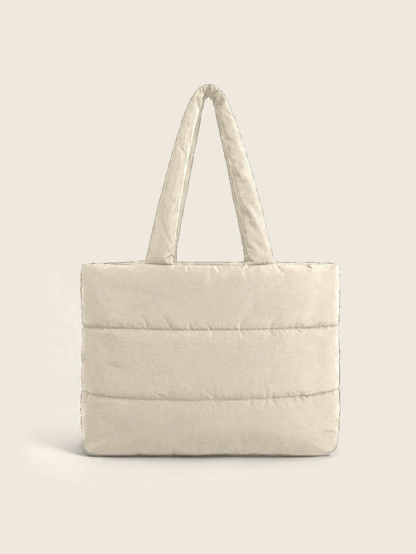 Diaper bag with birth announcement, in the colour Naturel