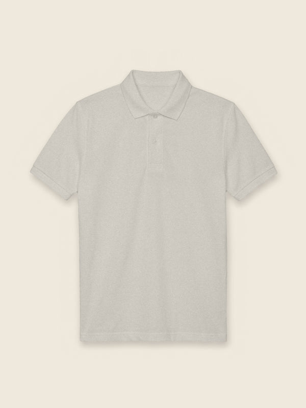 Polo met eigen handschrift, in de kleur Grey Fog