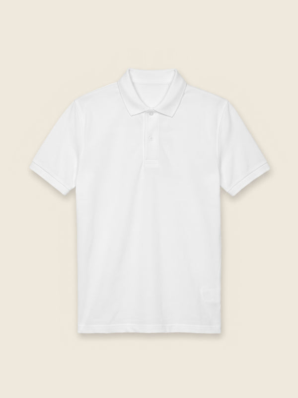Polo met huisdier, in de kleur Wit