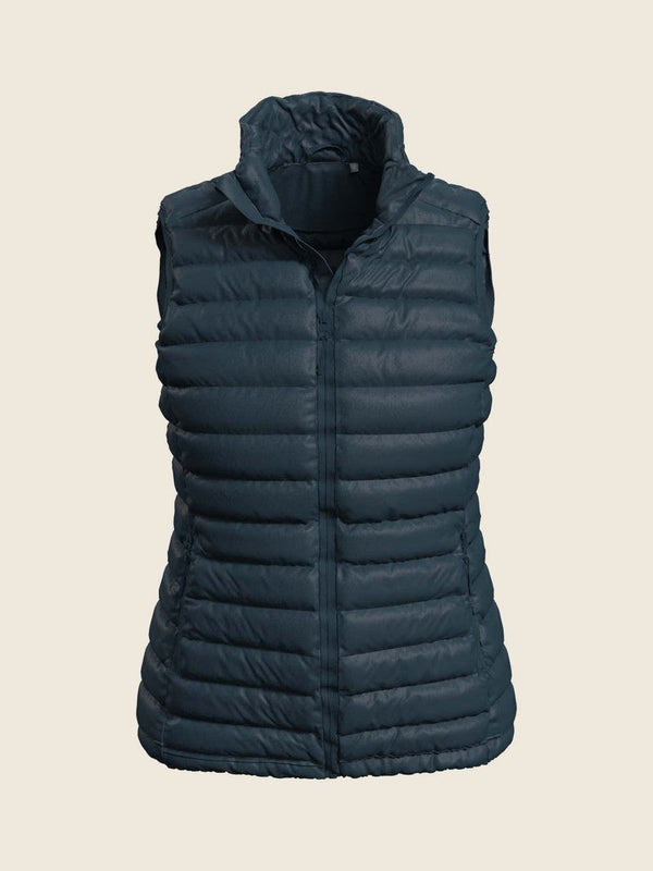 Gilet sans manches premium avec nom de totem, dans la couleur Navy