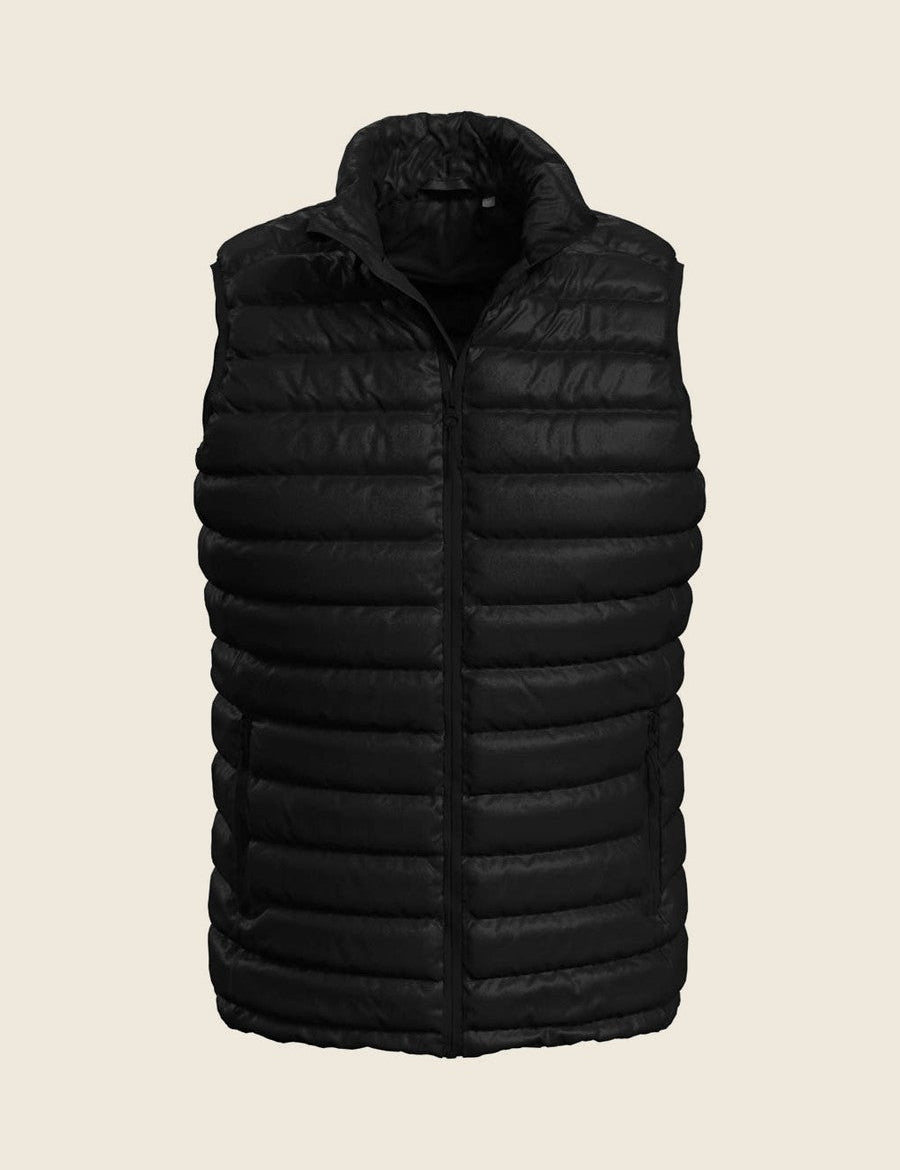 Premium bodywarmer in de kleur Zwart, nog zonder borduring