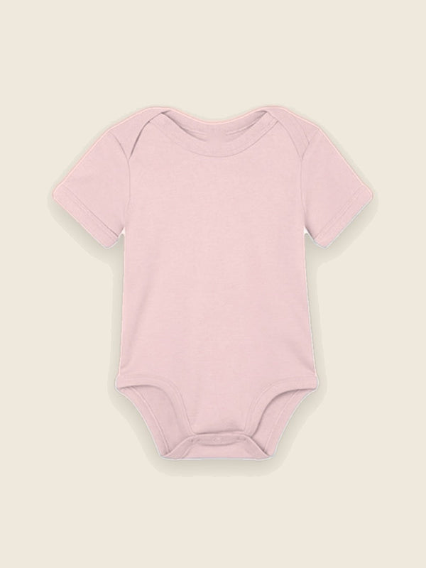 Rompertje met ingekleurde tekening, in de kleur Zacht roze