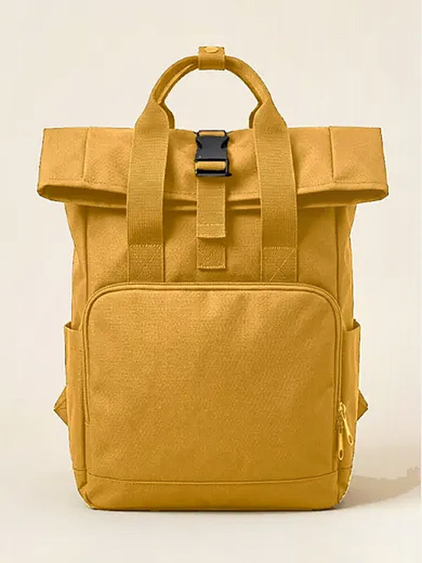 Sac à dos pour ordinateur avec texte, dans la couleur Camel