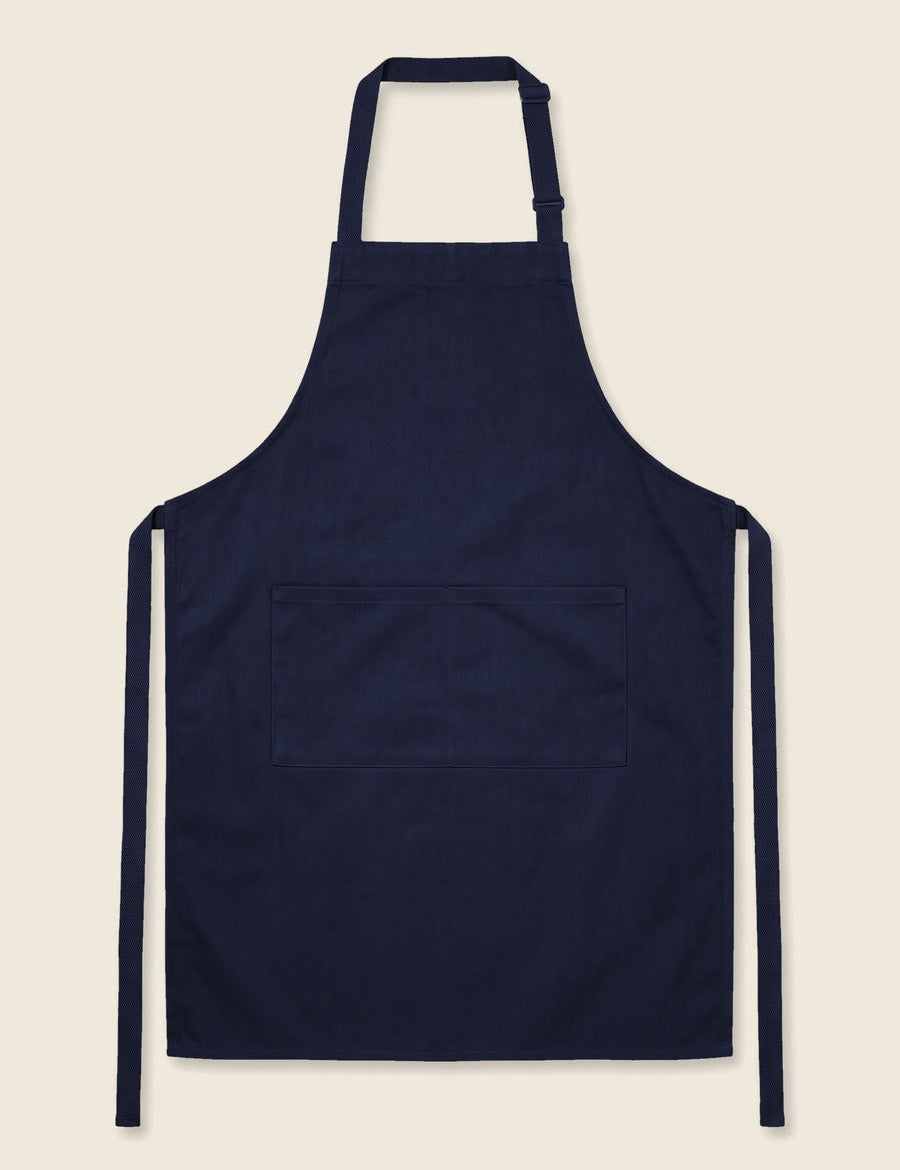 Navy blauw schort, plat, zonder borduring