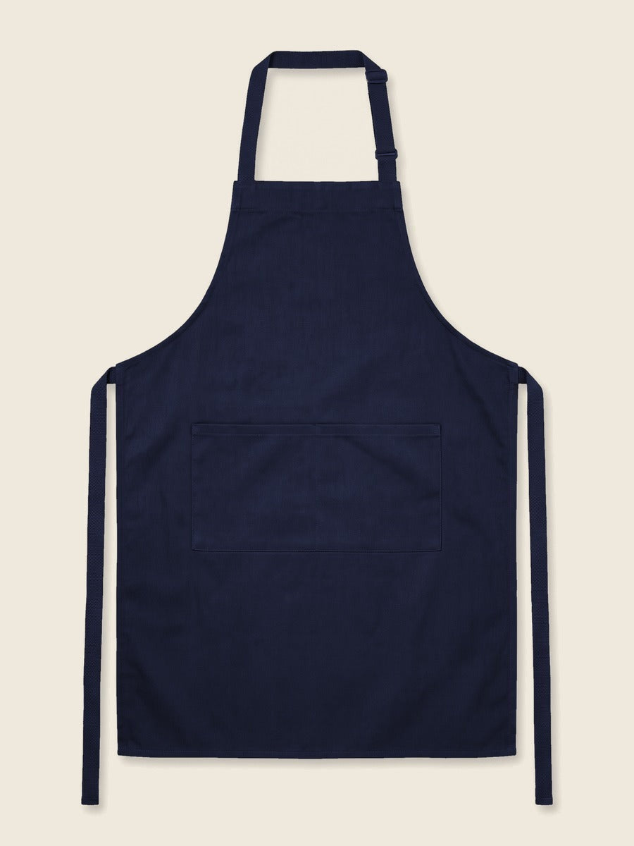 Navy blauw schort, plat, zonder borduring