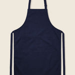 Navy blauw schort, plat, zonder borduring