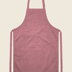 Roze schort, plat, zonder borduring