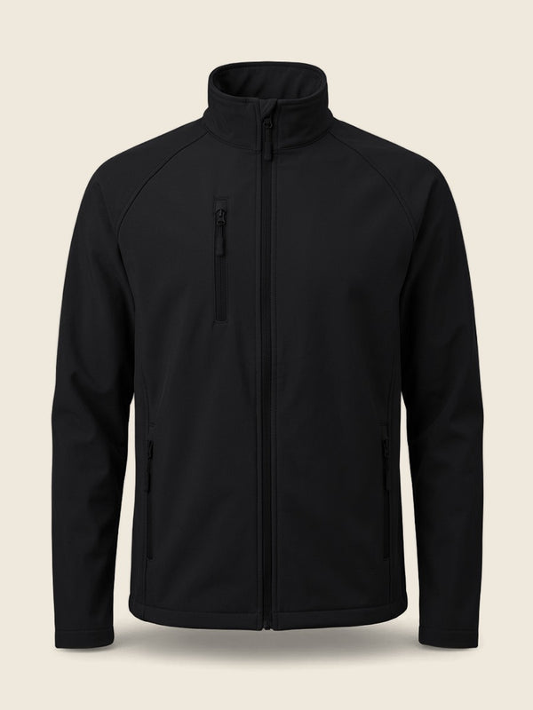 Softshell jas met huisdier, in de kleur Zwart