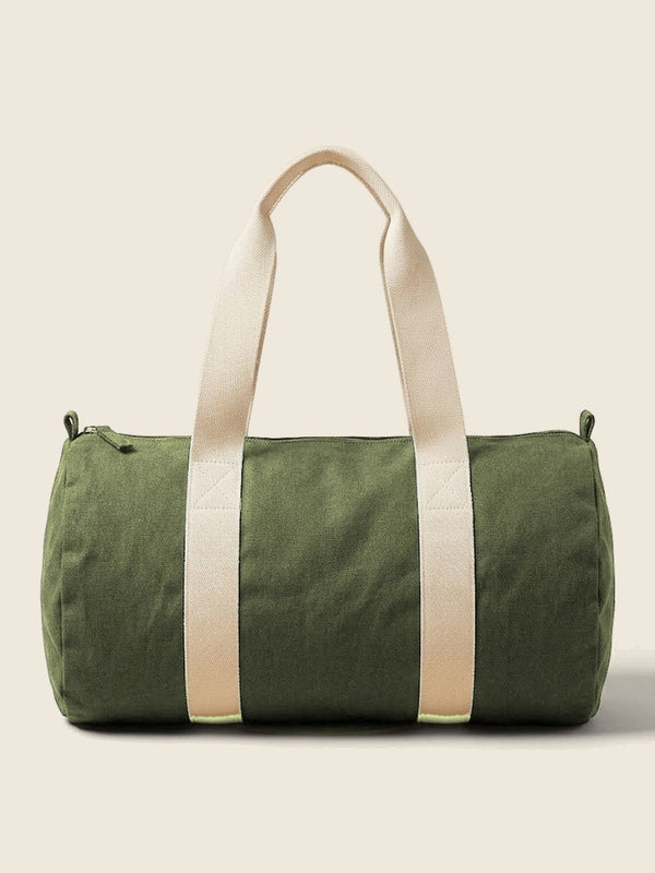 Sporttas met lijntekening, in de kleur Olive