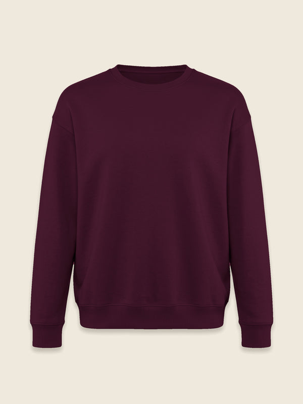 Sweat avec nom de totem, dans la couleur Bordeaux