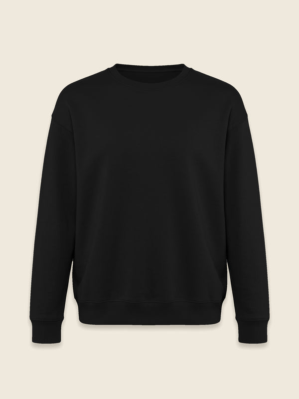 Sweat-shirt à message, dans la couleur Noir