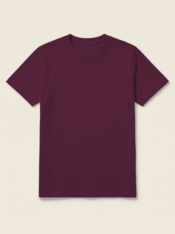 T-shirt (snelle levering), in de kleur Bordeaux