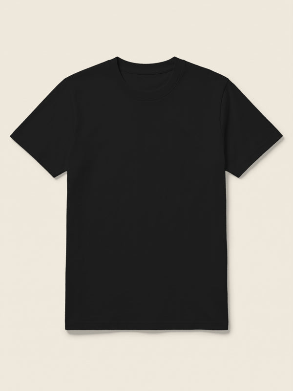 T-shirt met lijntekening, in de kleur Zwart