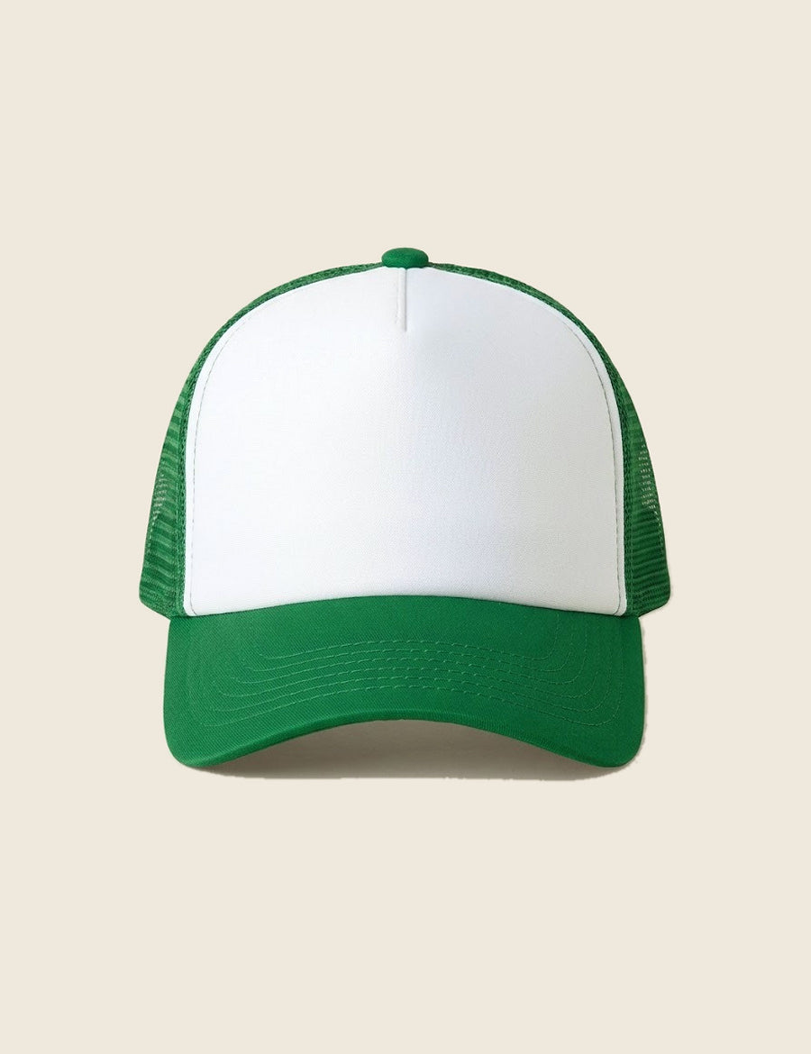 Trucker cap in de kleur Groen met wit, Tice Nits