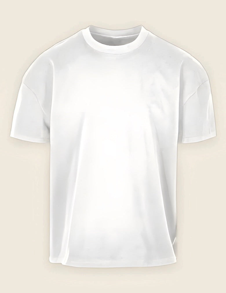Heavyweight t-shirt in de kleur Wit, nog zonder borduring