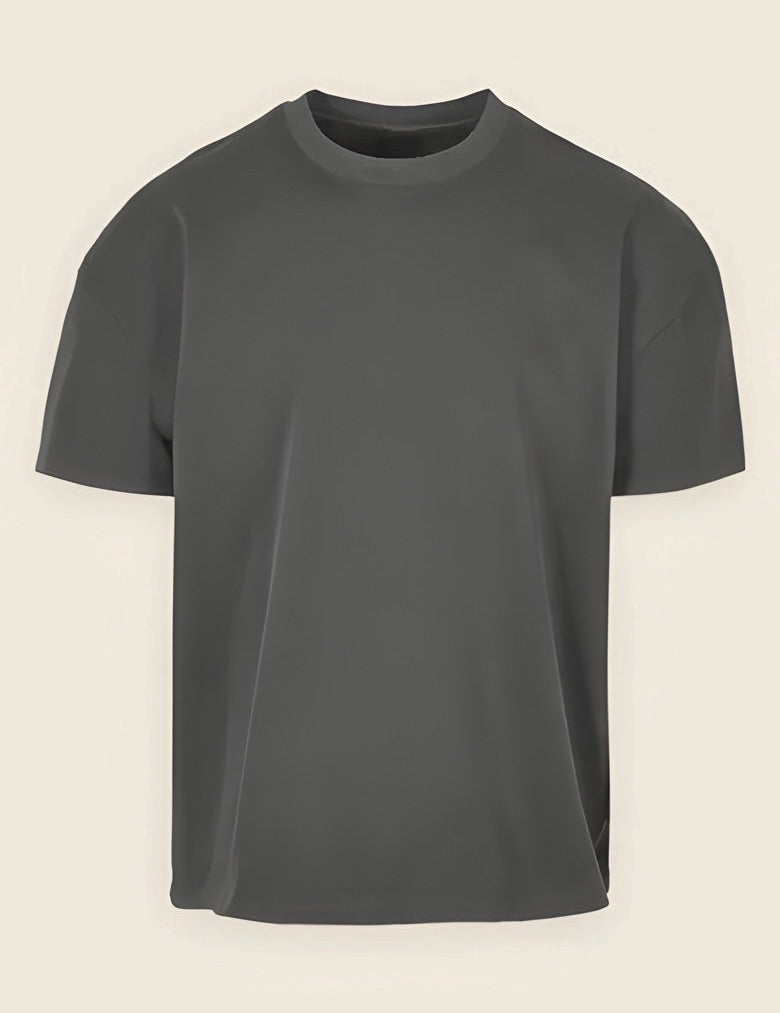 Heavyweight t-shirt in de kleur Antraciet, nog zonder borduring