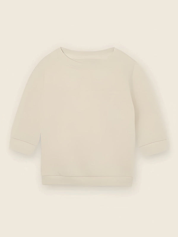 Baby sweater met huisdier, in de kleur Naturel