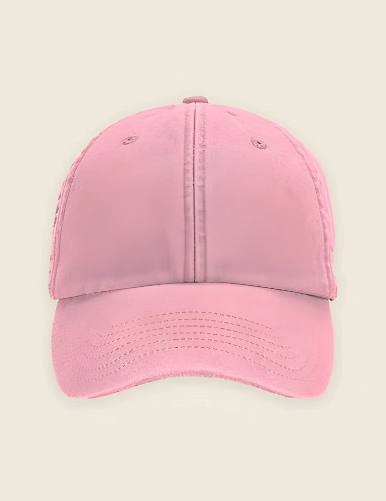 Kinderpet in de kleur Oud roze, nog zonder borduring