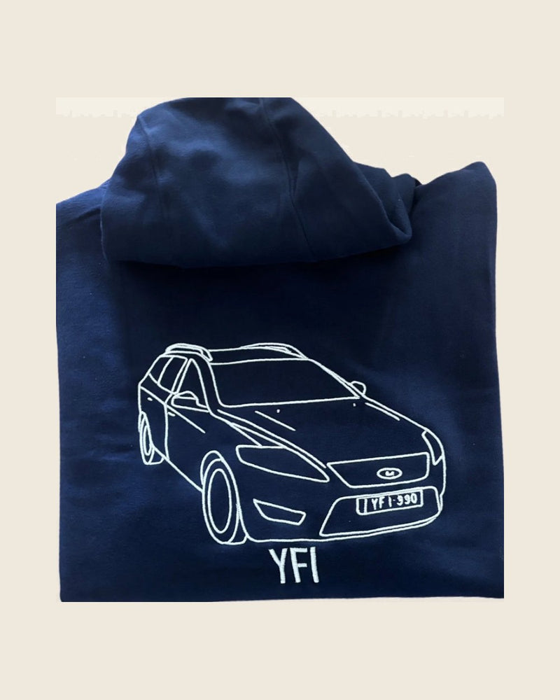 Sweater met auto