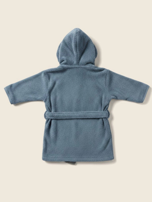 Babybadjas met ingekleurde tekening, in de kleur Nordic Blauw
