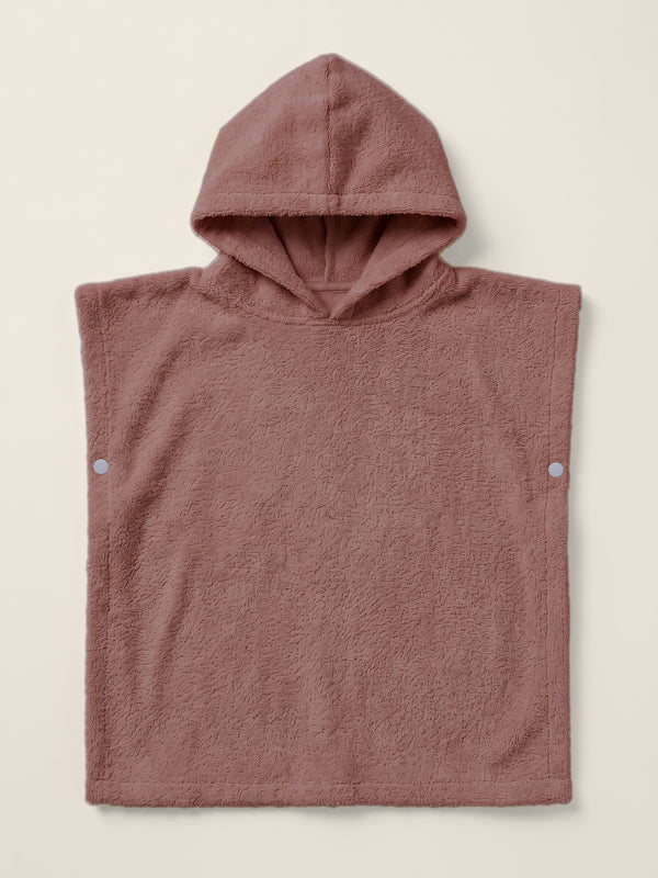 Babyponcho, in de kleur Oud roze