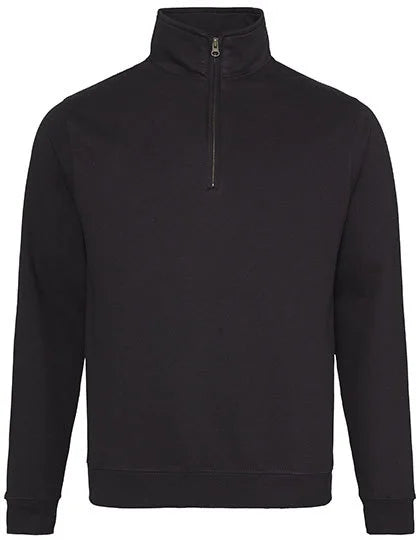 Quarter zip sweater with zipper