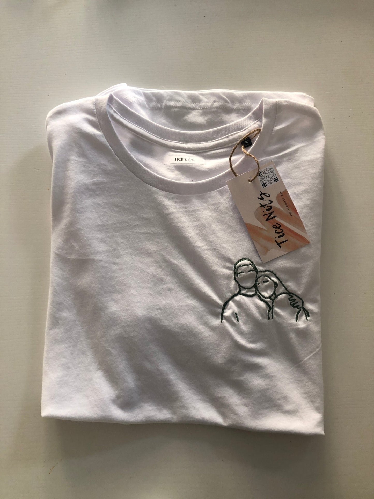 T-shirt met lijntekening (klein) - Tice Nits - T-shirt