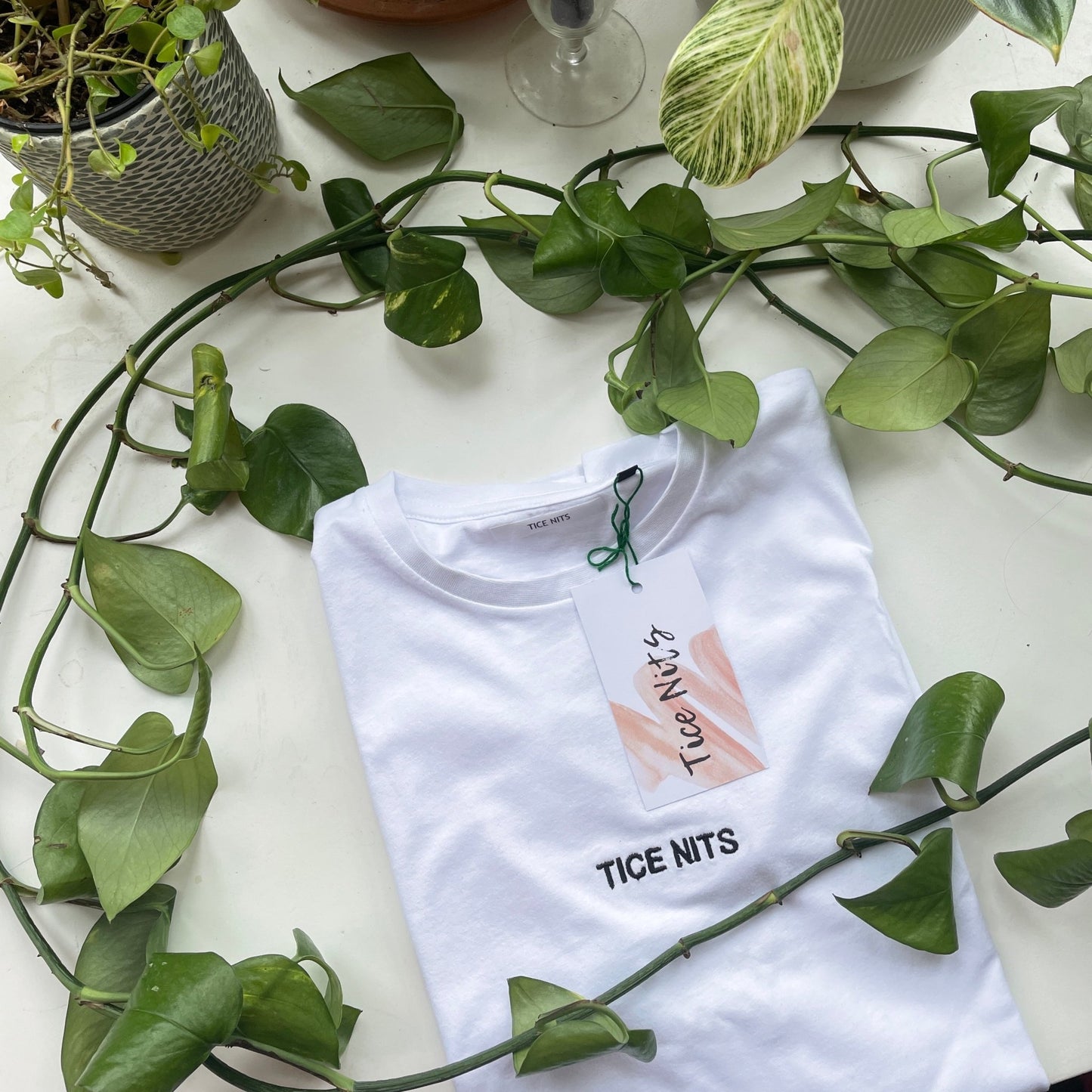 T-shirt met tekst (klein) - Tice Nits - T-shirt