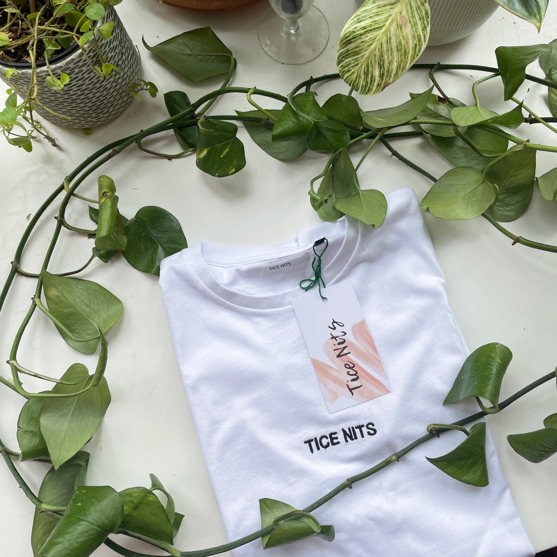 T-shirt met tekst (klein) - Tice Nits - T-shirt