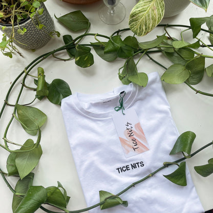 T-shirt met tekst (klein) - Tice Nits - T-shirt
